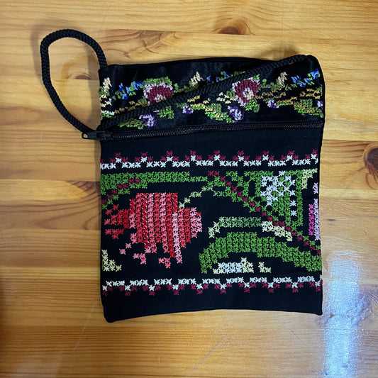 Traditional Palestinian Mini Tatreez Bag