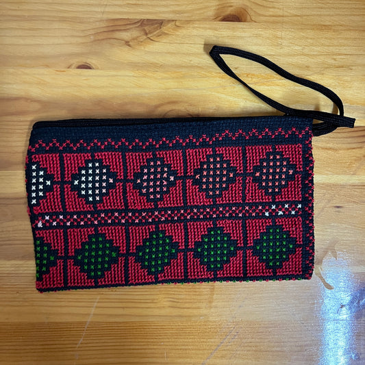 Traditional Palestinian Tatreez Pouch