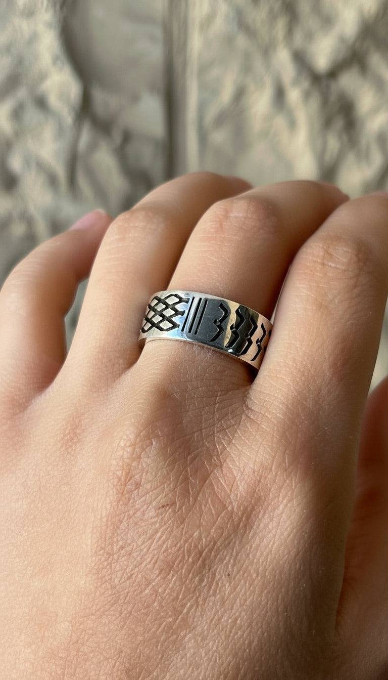 Silver Kufiya Ring